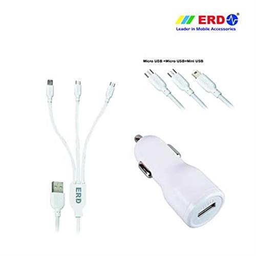 ERD CAR CHARGER (MICRO+MICRO+MINI USB) CC-40